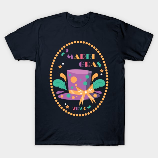 Mardi Gras 2023 T-Shirt by Relatable Expression